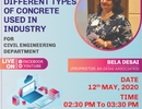 EXPERT LECTURE ON DIFFERENT TYPES OF CONCRETE USED IN INDUSTRY